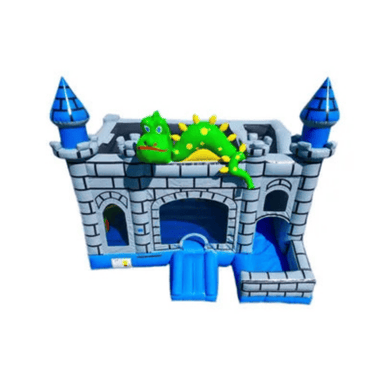 6-in-1 Dragon Combo – Multi-Activity Inflatable with Dragon Theme Top Front View