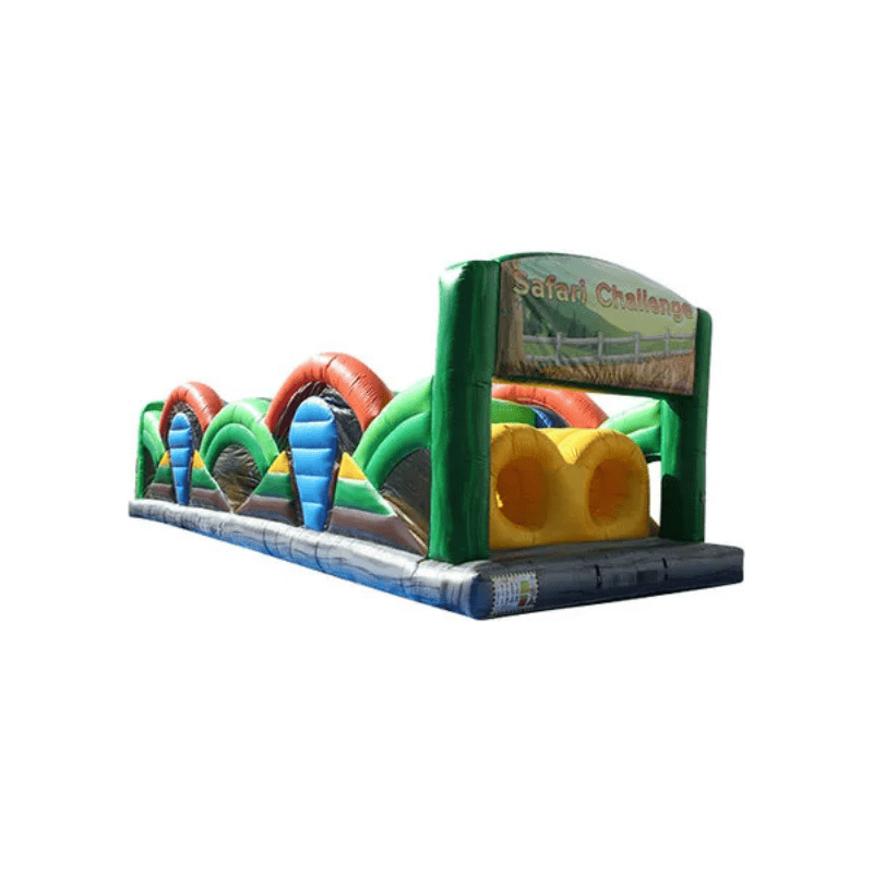 52ft Safari Challenge – Jungle-Themed Obstacle Course for Adventure Events Front Right View