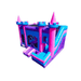 6-in-1 Princess Combo – Royalty-Themed Inflatable Bounce House & Slide Front Left View