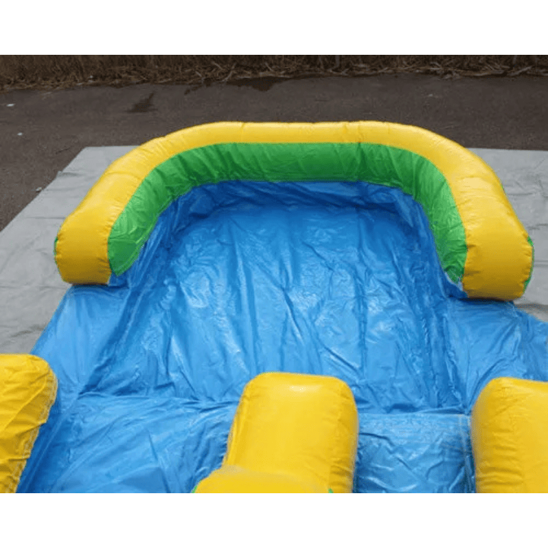 Moonwalk USA 15'H Green Water Slide Wet n Dry Pool View