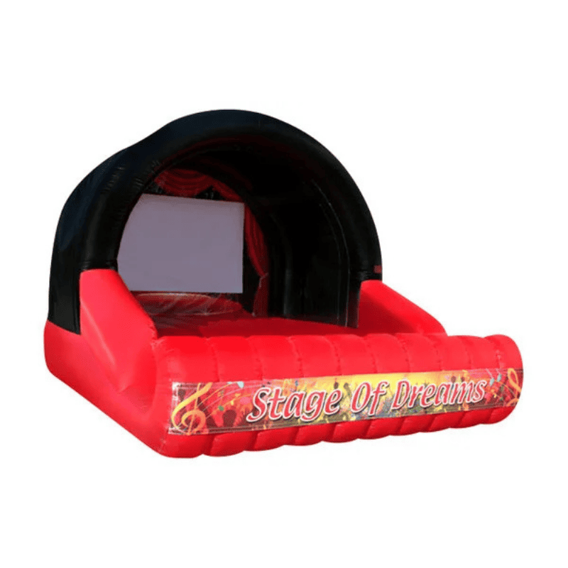 Stage of Dreams – Inflatable Performance Stage for Parties and Shows Front Right View