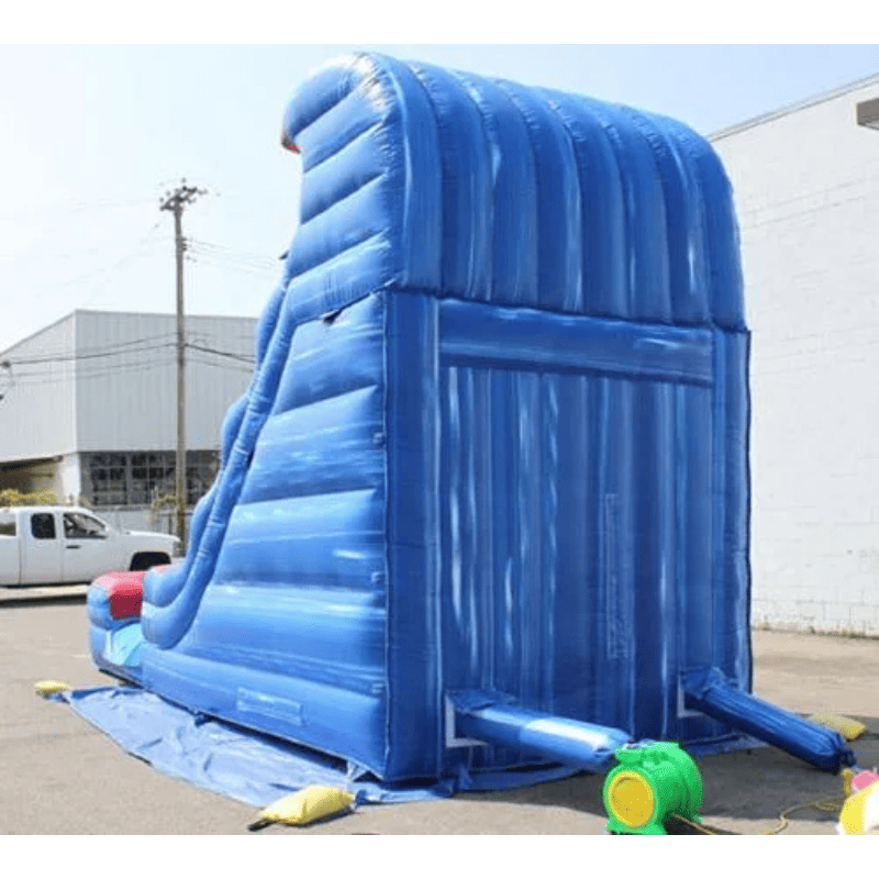 Moonwalk USA 18'H Tsunami Water Slide Wet n Dry Rear Left View