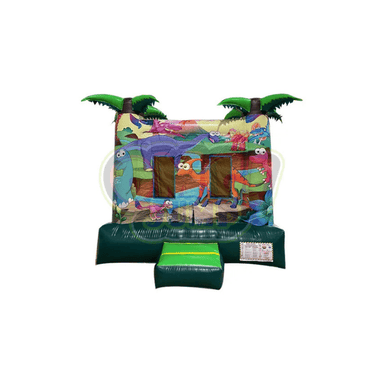 13x13 The Dino Bounce House Front View
