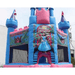 Moonwalk USA Princess Bouncer Pink and Blue Castle Inflatable Front Close Up
