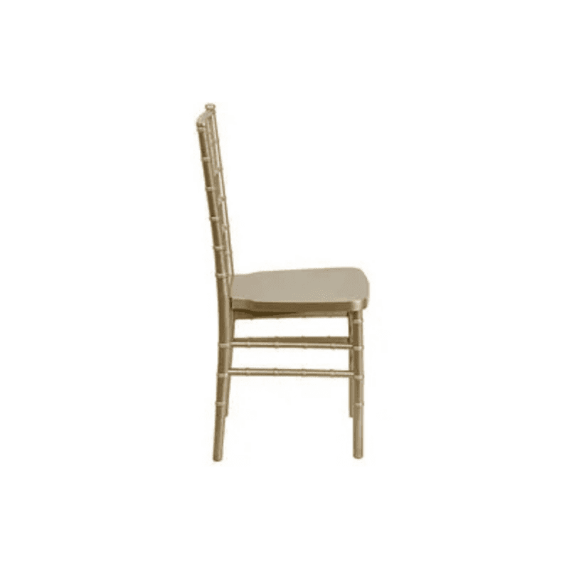 Gold Resin Chiavari Chair Right View