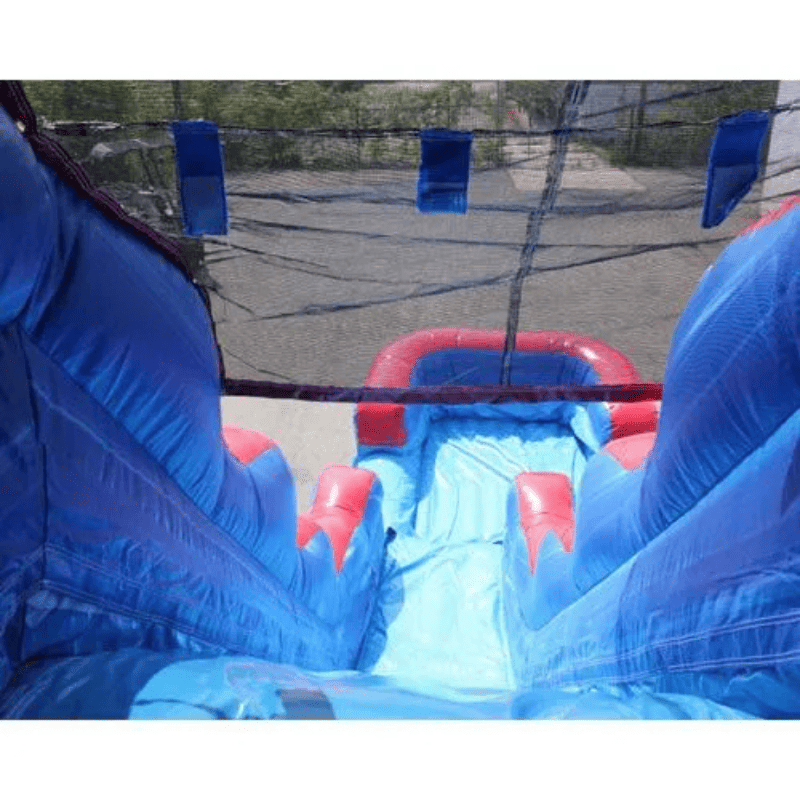 Moonwalk USA 18'H Tsunami Water Slide Wet n Dry Top of Slide View