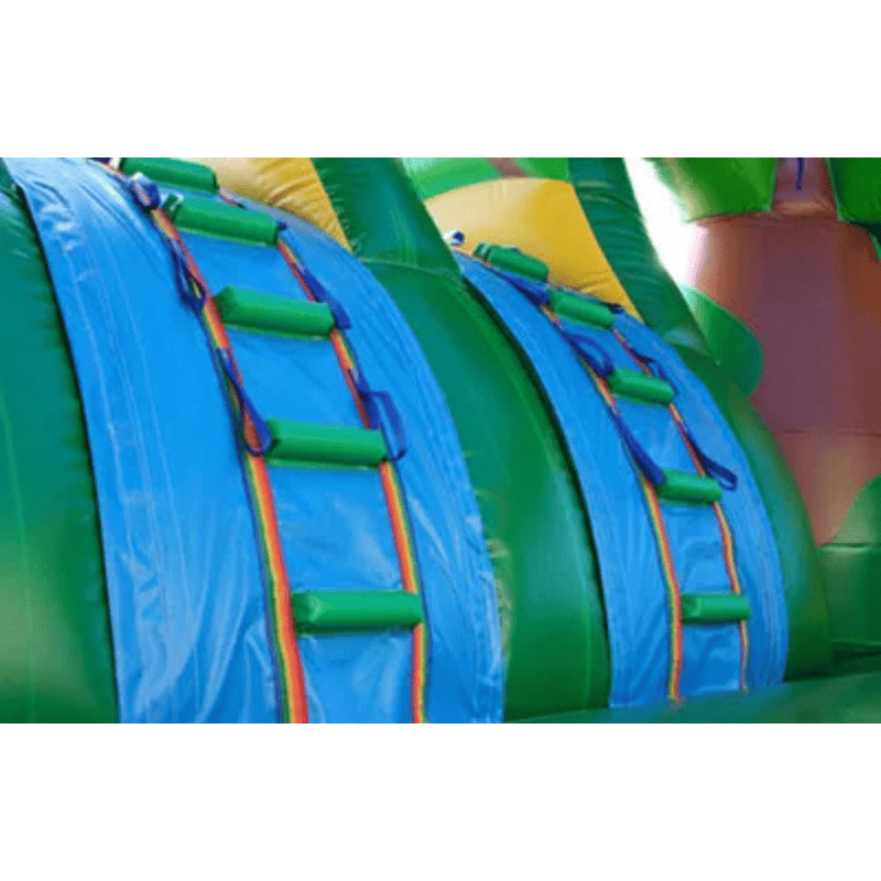 33ft Strawberry Combo – Sweet and Colorful Inflatable Unit for Rentals Ladder View