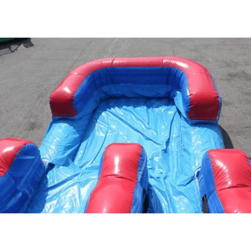 Moonwalk USA 18'H Tsunami Water Slide Wet n Dry Pool View