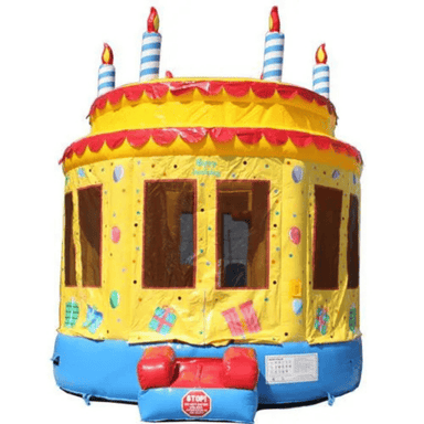 Moonwalk USA Birthday Cake Bouncer Front View
