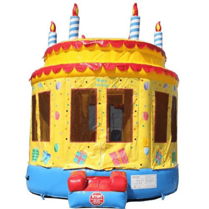 Moonwalk USA Birthday Cake Bouncer Front View