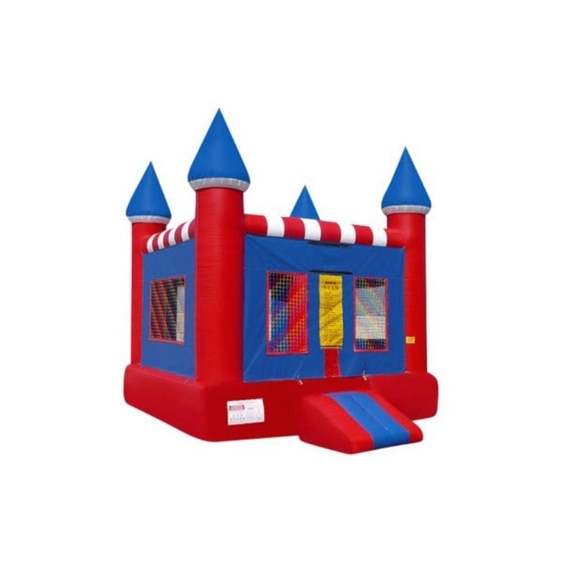 Bouncing Angels American Castle Inflatable Jumper Straight Front Right View