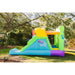 KidWise Double Shot Residential Bouncer Left View in Backyard