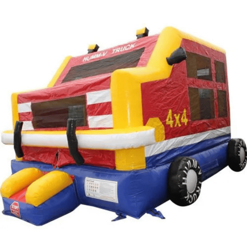 Moonwalk USA Monster Truck Bouncer Front Left View