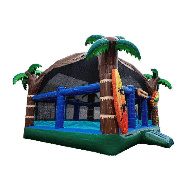 20ft Beach Party Bongo Bounce House Right View