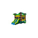 Tropical Bounce House Combo with Water Slide – Inflate-O Jumpers Side View without Pool