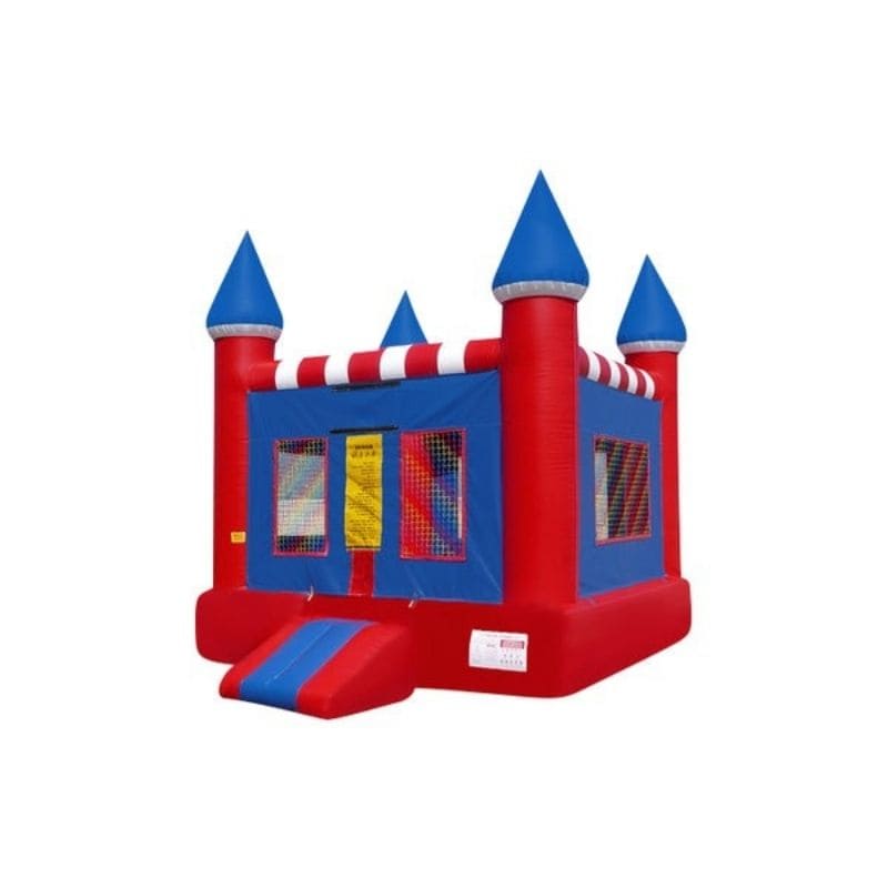 Bouncing Angels American Castle Inflatable Jumper Straight Front Left View