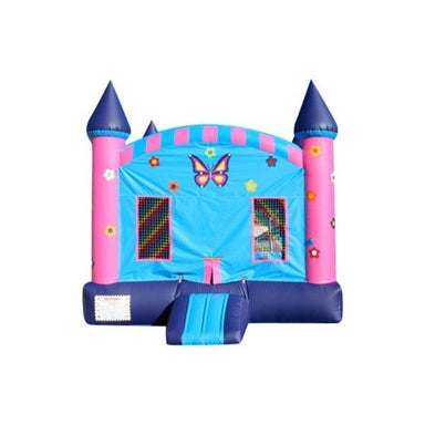 Bouncing Angels Princess Inflatable Jumper - 15 FT Butterfly Theme Bounce House Front View