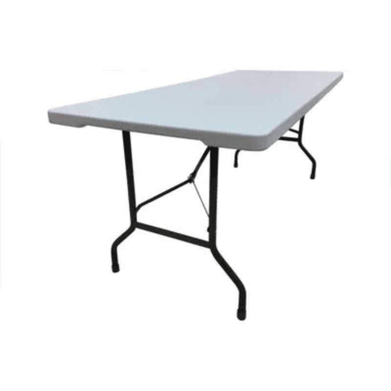 6ft Rectangle Table - Pallet of 50 Front Left View