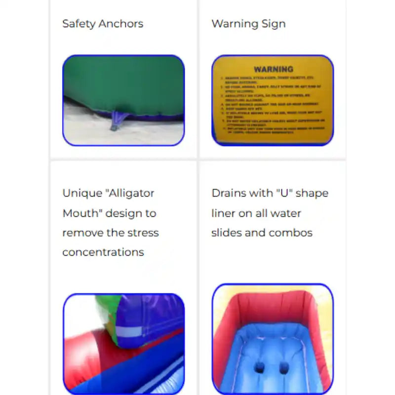 Princess Bounce House Combo with Removable Pool with Slide