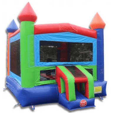 Moonwalk USA Rainbow Castle Bounce House Front Right View