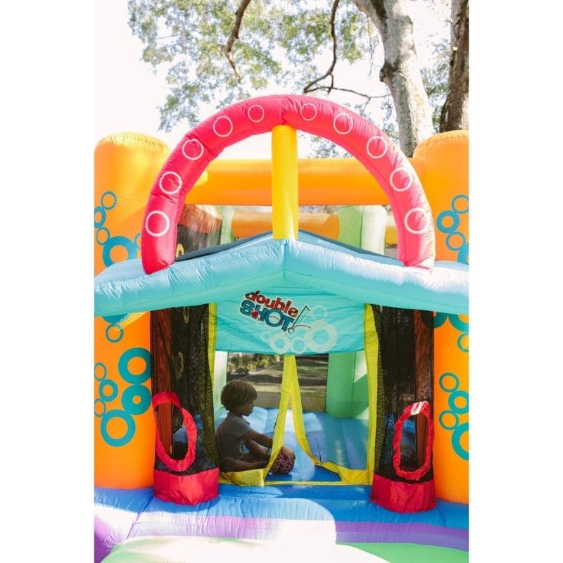 KidWise Double Shot Residential Bouncer Entrance Close Up