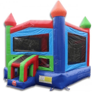 Moonwalk USA Rainbow Castle Bounce House Front Left View