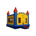 Bouncing Angels Castle Inflatable Jumper - 15 FT Bounce House in Primary Colors Front Right View