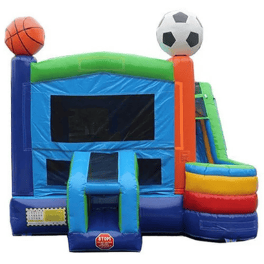 Moonwalk USA Sports Bounce House Combo Wet n Dry Front View