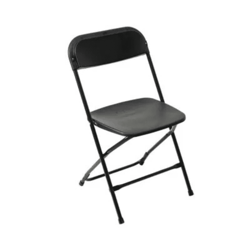 Plastic Folding Chair Black