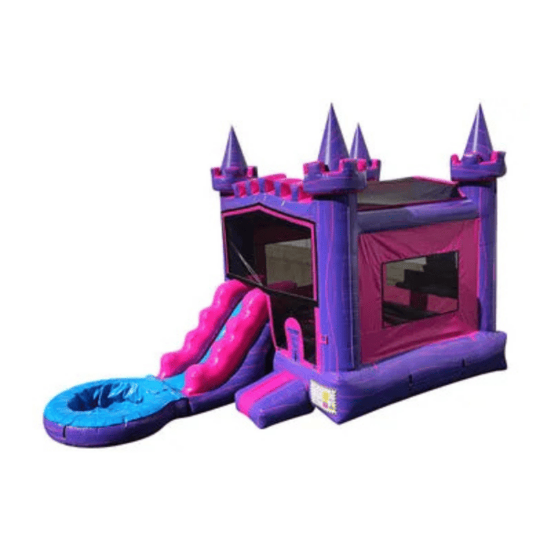 21ft Vibrant Princess Combo – Bright and Colorful Royal Inflatable Unit Left View