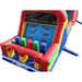 Moonwalk USA 24'L Green Obstacle Course Rear Obstacles View