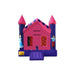 Bouncing Angels Princess Castle Inflatable Jumper - Commercial-Grade, Wholesale Supplier, 13 ft Pink and Purple Bounce House Front View