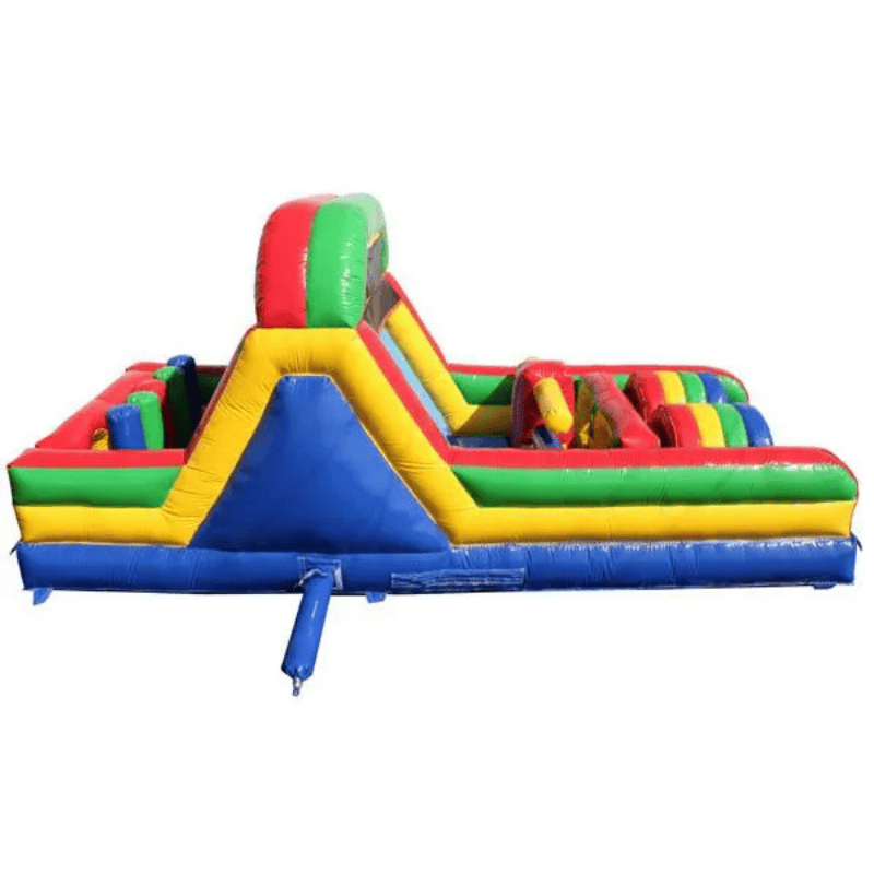 Moonwalk USA 24'L Green Obstacle Course Right Side