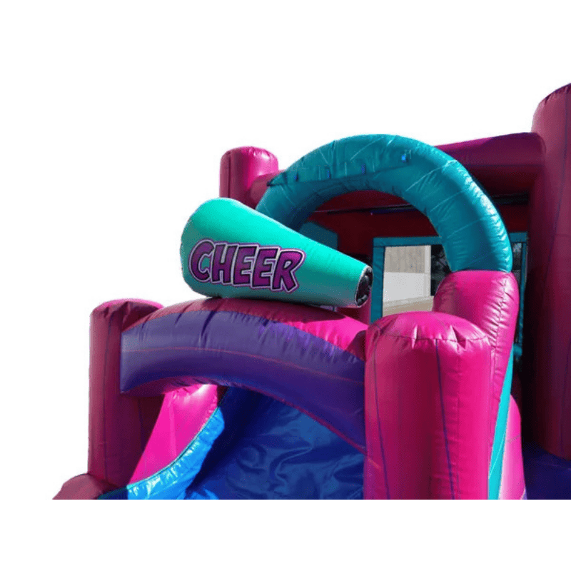 25ft Cheerleader Combo – Spirit-Filled Inflatable for Parties and Events Top Slide View