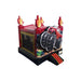 Bouncing Angels Monster Truck Inflatable Jumper - Commercial-Grade, Wholesale Supplier, 13 ft with Flames Front Right View