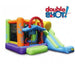 KidWise Double Shot Residential Bouncer Front Right View with Product Name in Corner