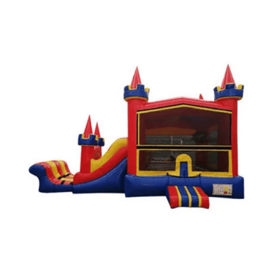 25ft Primary Color Combo – Bright Bounce and Slide for Kids’ Events Front View