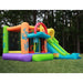 KidWise Double Shot Residential Bouncer Front Right in Backyard View