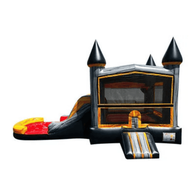 25ft Gray Marble Combo – Modern-Styled Bounce House with Marble Finish Front View