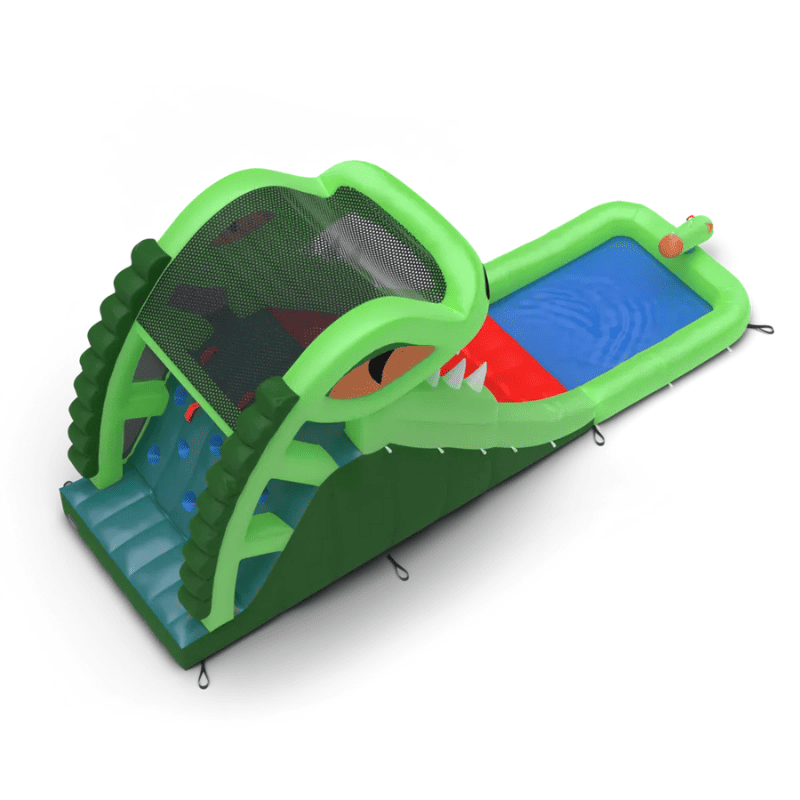 Avyna Dragon's Lair Waterslide Inflatable Top View on White Background