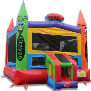 Moonwalk USA Crayon Bounce House Front Right View