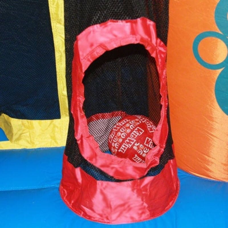 KidWise Double Shot Residential Bouncer Bottom of Interactive Ball Game Inside Close Up View
