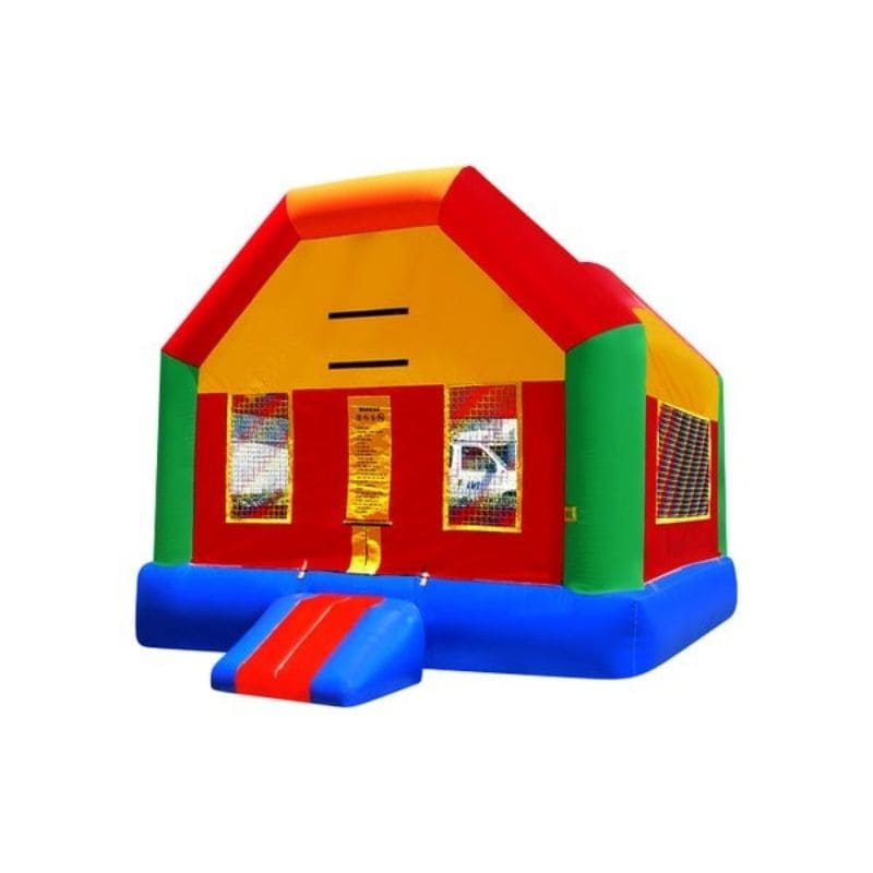 Bouncing Angels Rainbow Fun House Bounce House - 15 FT Front Left View