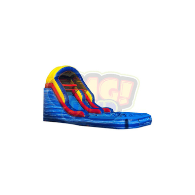 13' Backyard Waterslide Primary Marble Front Right View