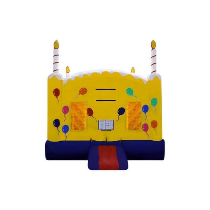 Bouncing Angels Birthday Cake Bounce House Yellow Front View