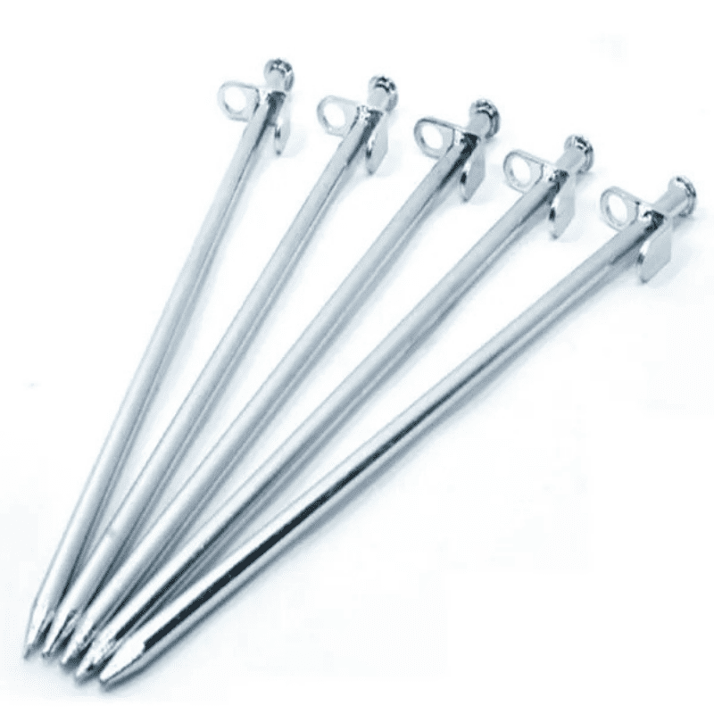Moonwalk USA (12) 12" Hook Stakes (3/8"D) on White Background