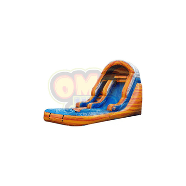 13' Backyard Waterslide The Lava Front Left View