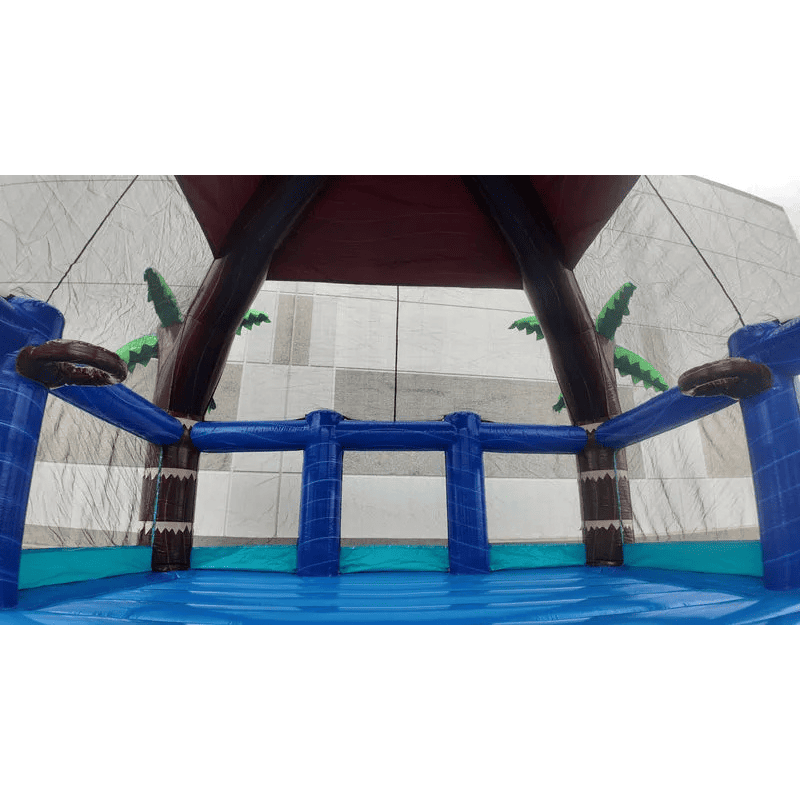 20ft Beach Party Bongo Bounce House Inside View