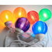 8-Globe Light Set - White and Colored Globes Decorative Tent Lights Colored Lights Top View