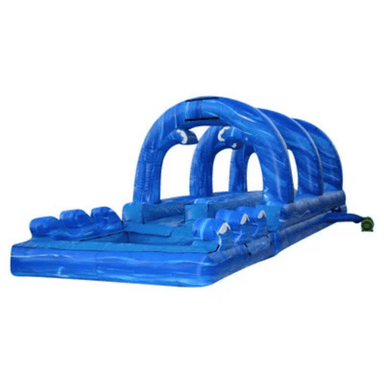 Classic Dual Lane Slip N Dip – Commercial Inflatable Water Slide Attraction Front Right View